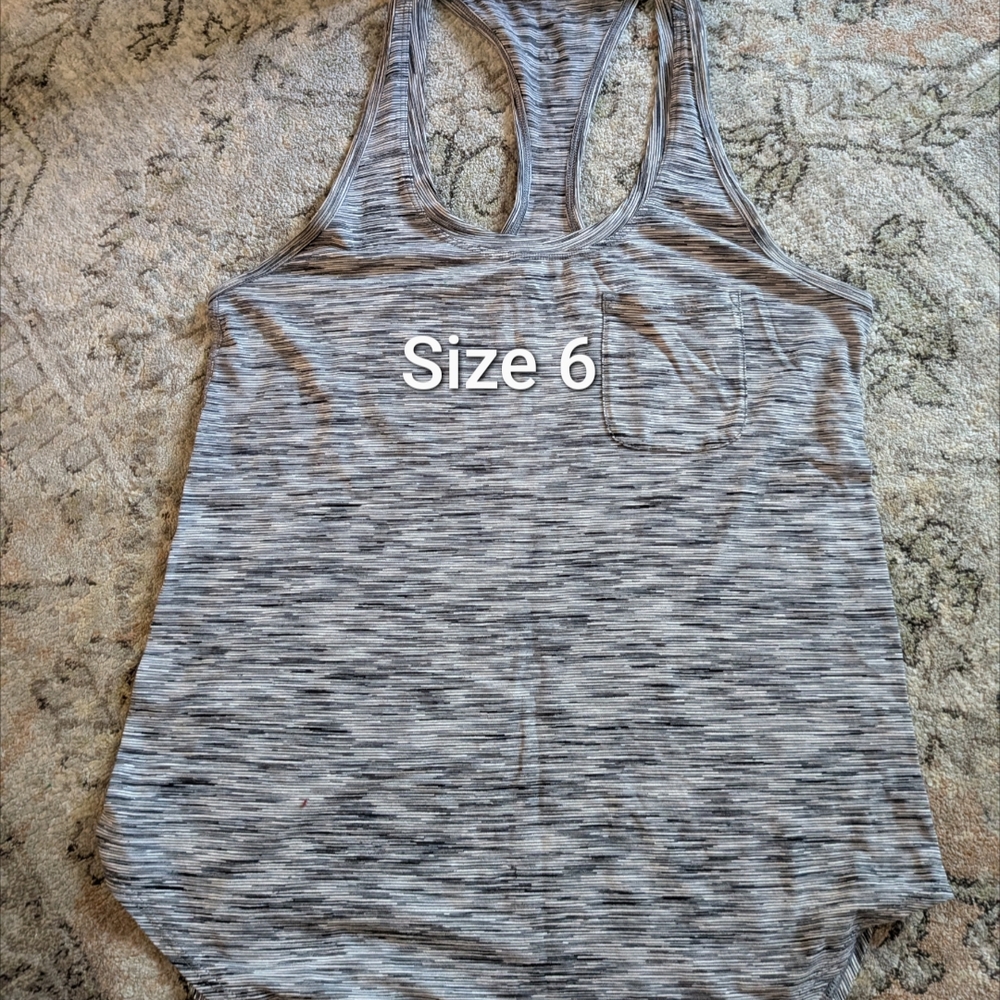 Gray Women's Tank Top Lululemon Size 6